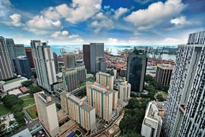 Aerial View from the Pinnacle@Duxton