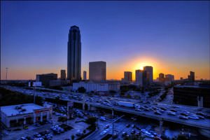 Evening View from Hotel Derek - Houston - Texas