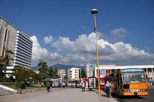 Clouds roll into Tirana