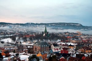 View of Trondheim from Kristiansten Fortress