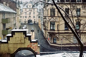 Wuppertal-Ostersbaum: Looking down from Hamburger Treppe