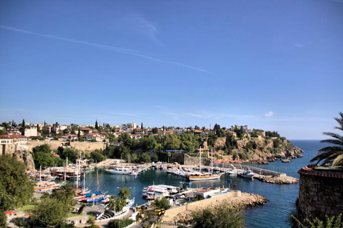 View of the port of Antalya