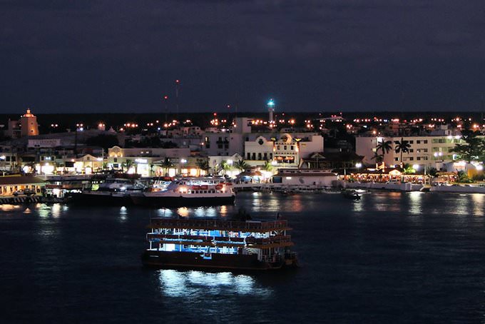 Cozumel at Night, Quintana Roo, Mexico