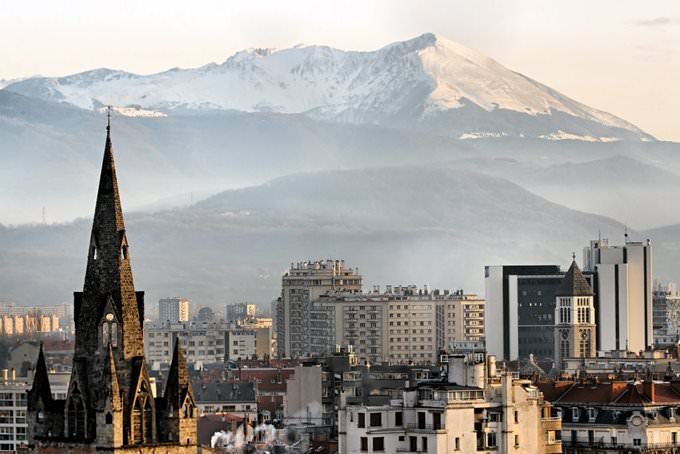 Grenoble depuis la "montee de Chalemont"
