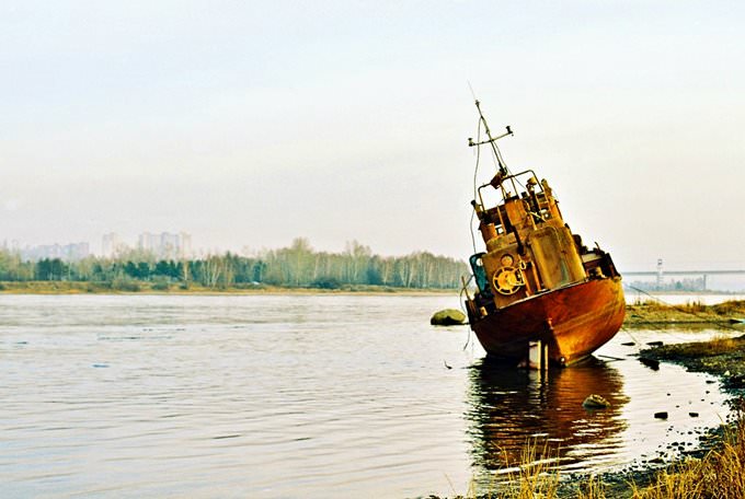 Retired (On Angara river in Irkutsk)