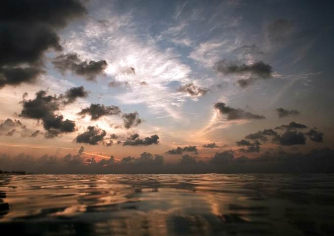 Diving Maldives: Sunset