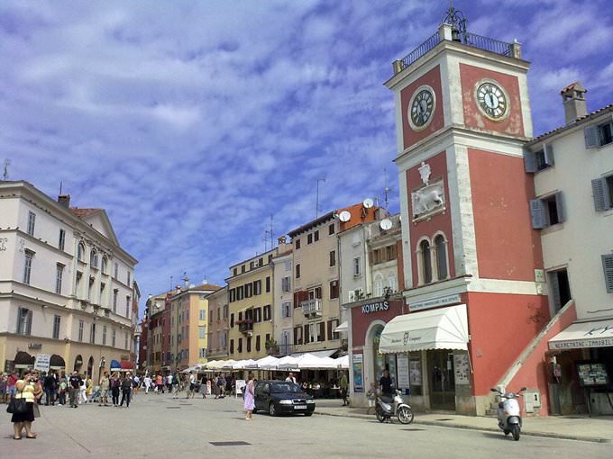 Tito Square in Old Town of Rovinj