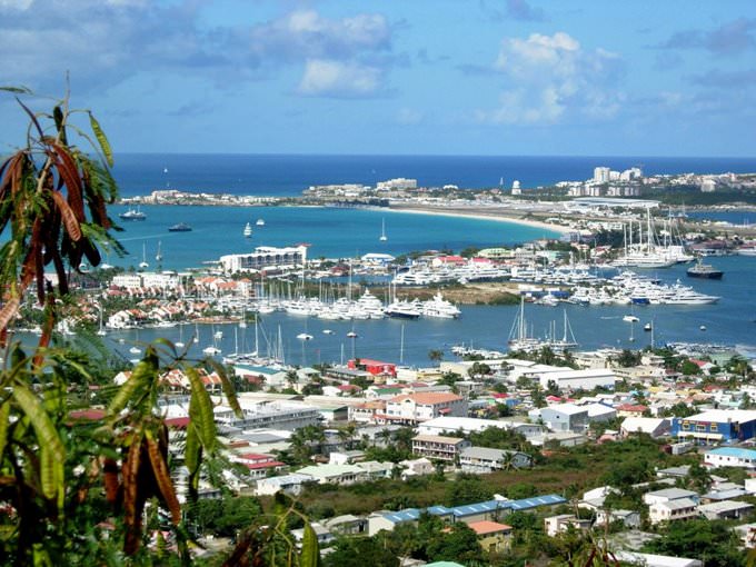 Simpson Bay from east Simpson Bay from east