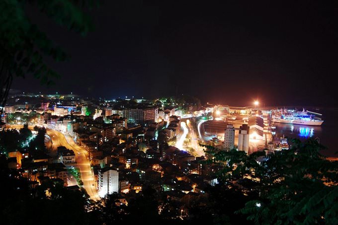 Trabzon at night