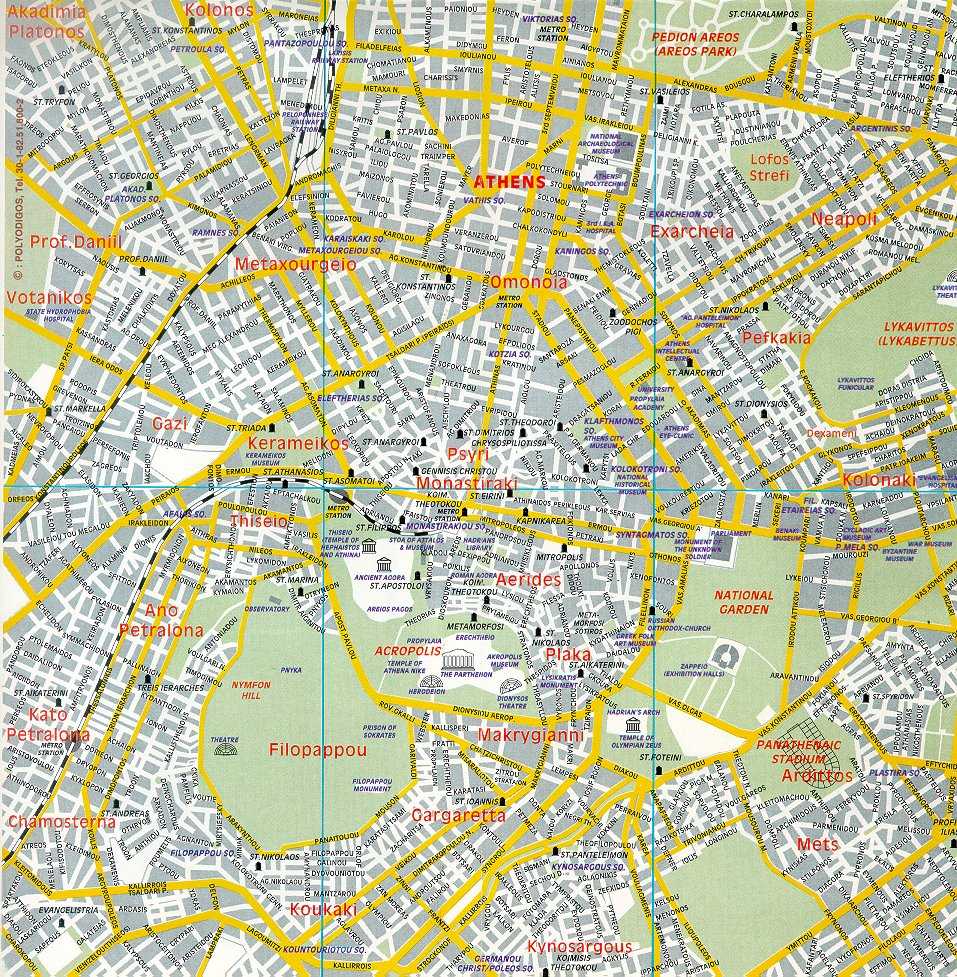 tourist map of athens pdf
