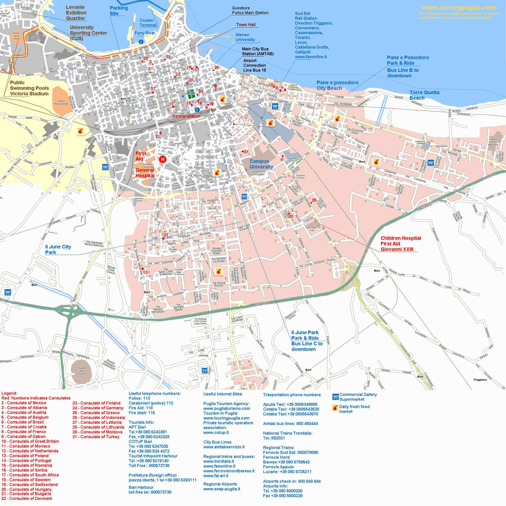 bari tourist map pdf