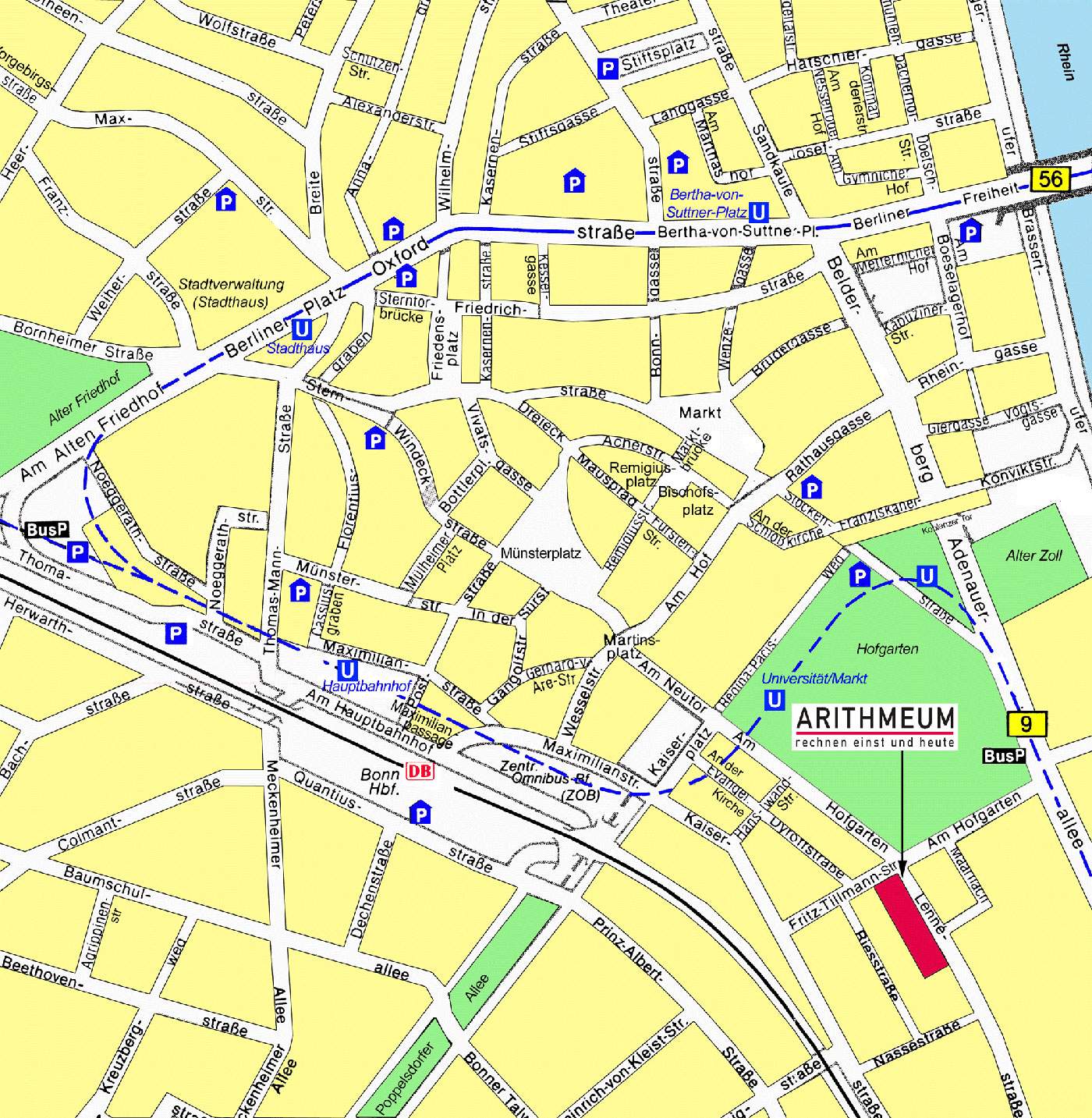 Stadtplan Von Bonn Detaillierte Gedruckte Karten Von Bonn Deutschland Der Herunterladenmoglichkeit