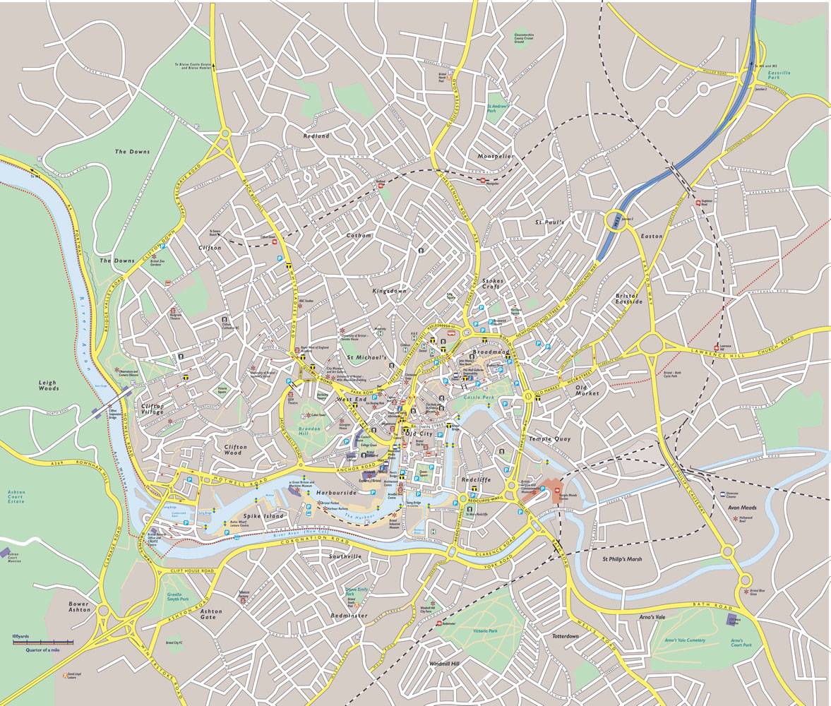 Large Map Of Bristol - Ashien Nikaniki