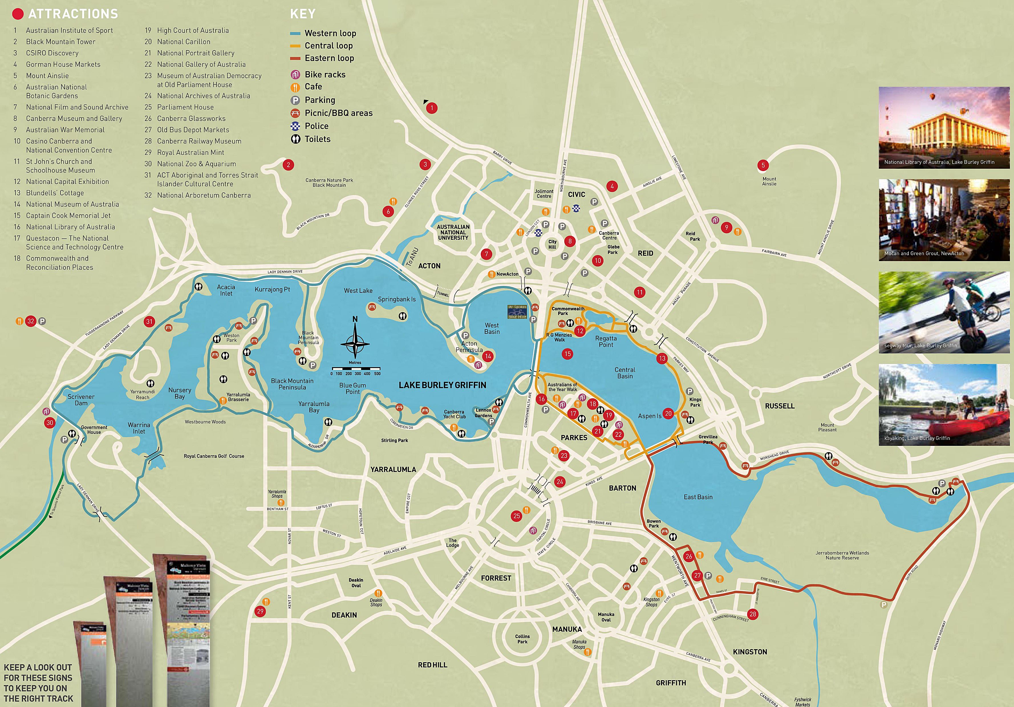 visit canberra map