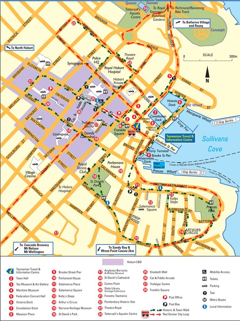 Hobart Map 1 