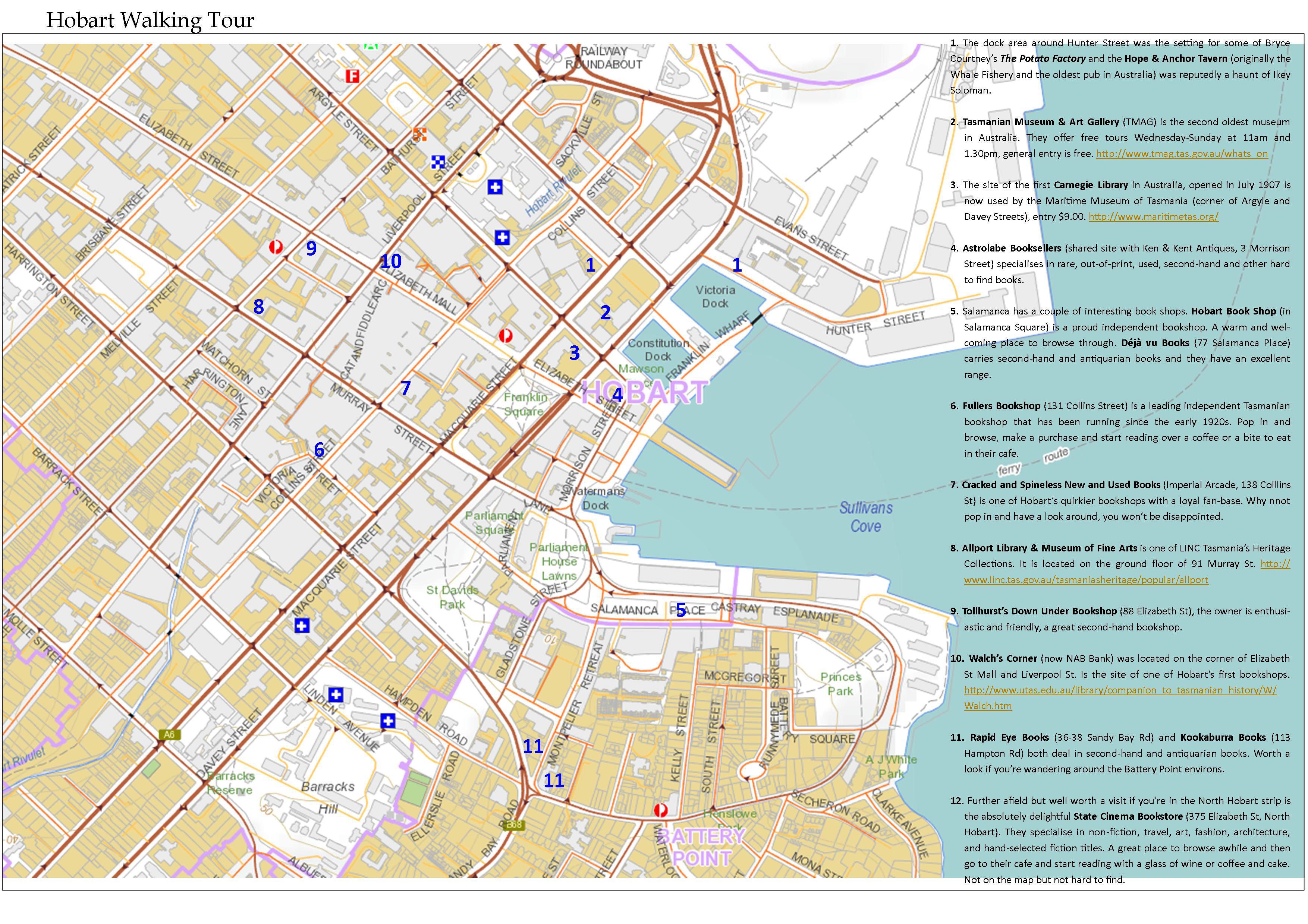 Hobart Map 2 