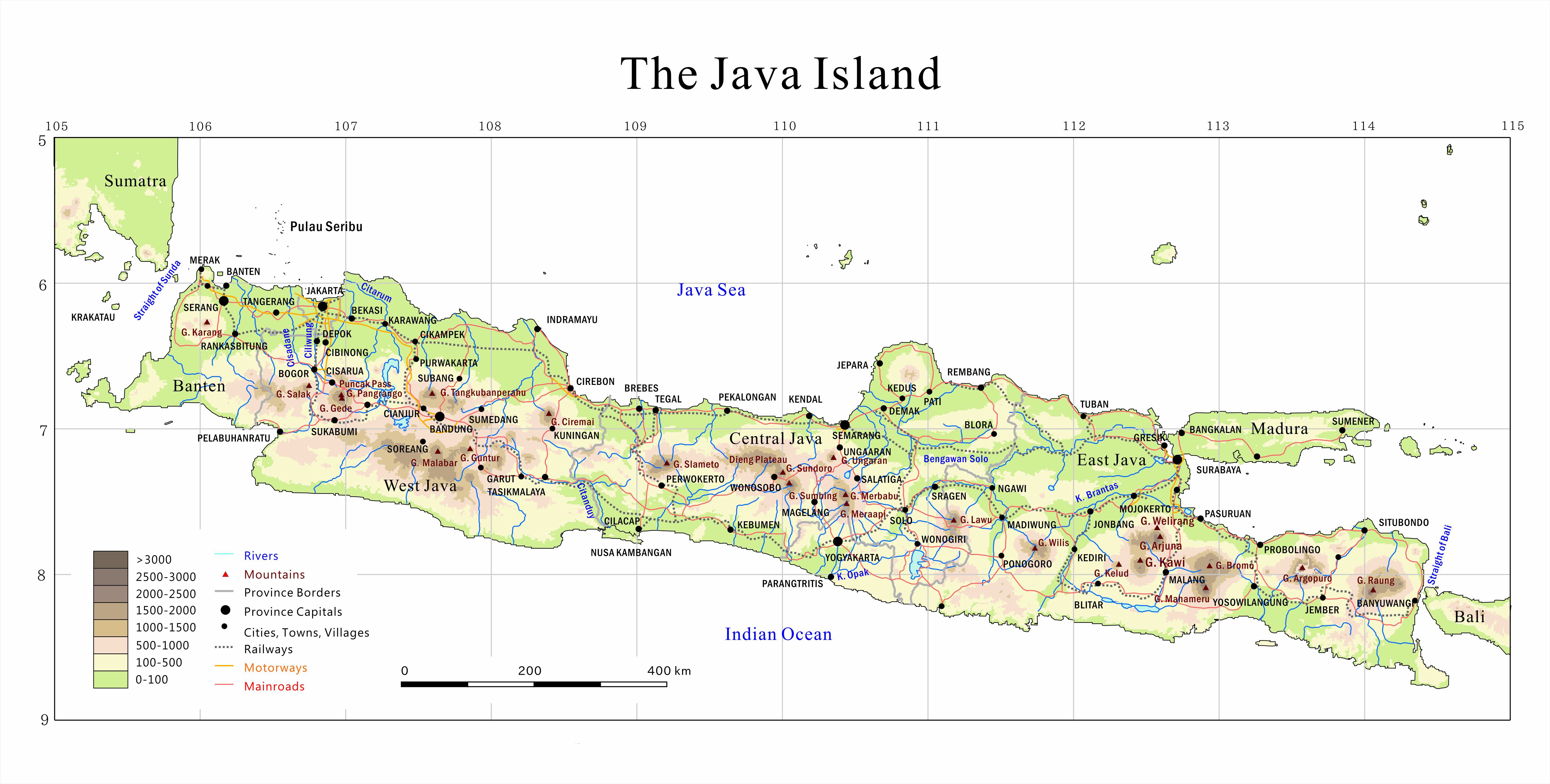  Map  Of Java  Island  Javanese Language Map  of java  