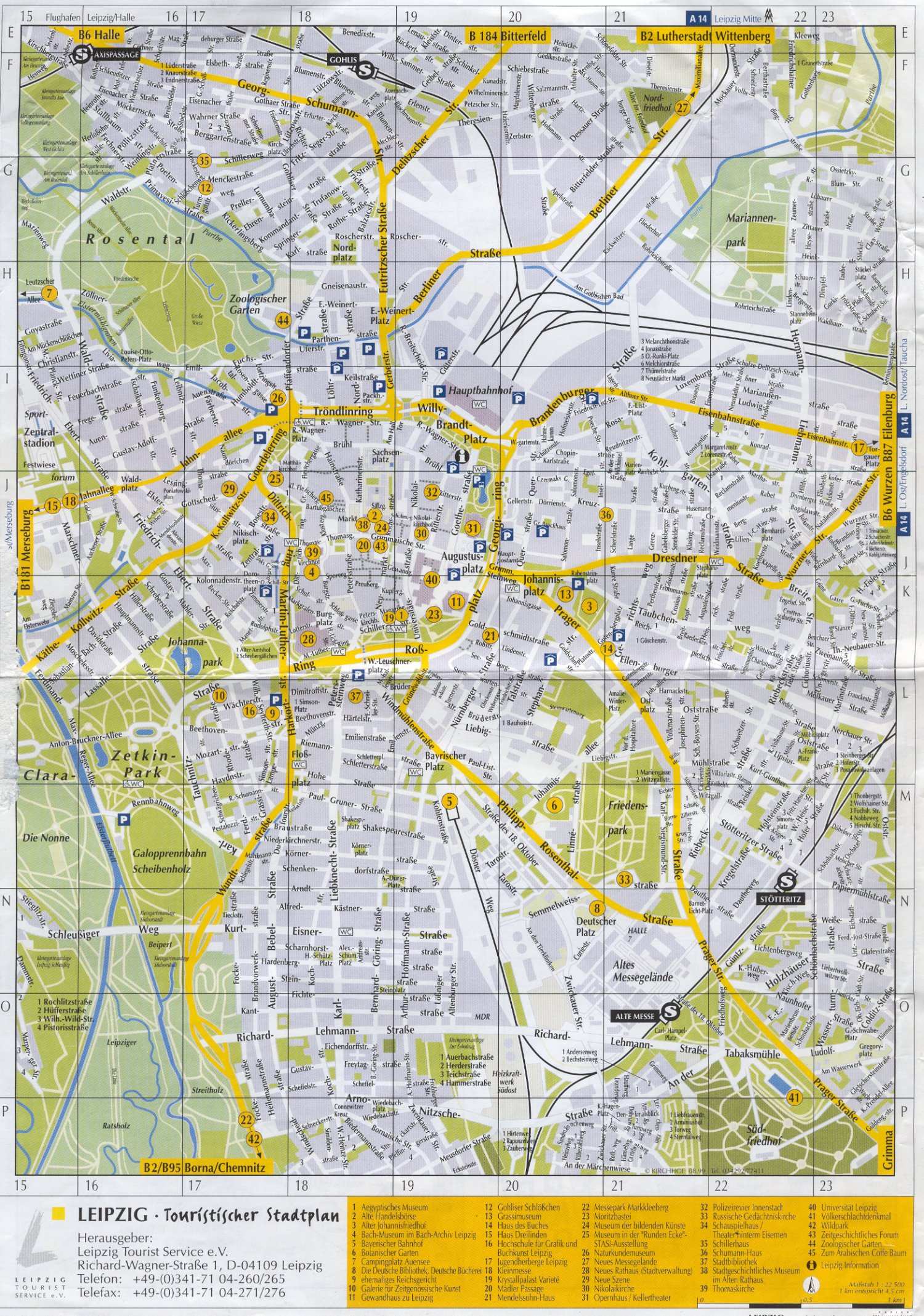 Stadtplan Von Leipzig Detaillierte Gedruckte Karten Von Leipzig Deutschland Der Herunterladenmoglichkeit