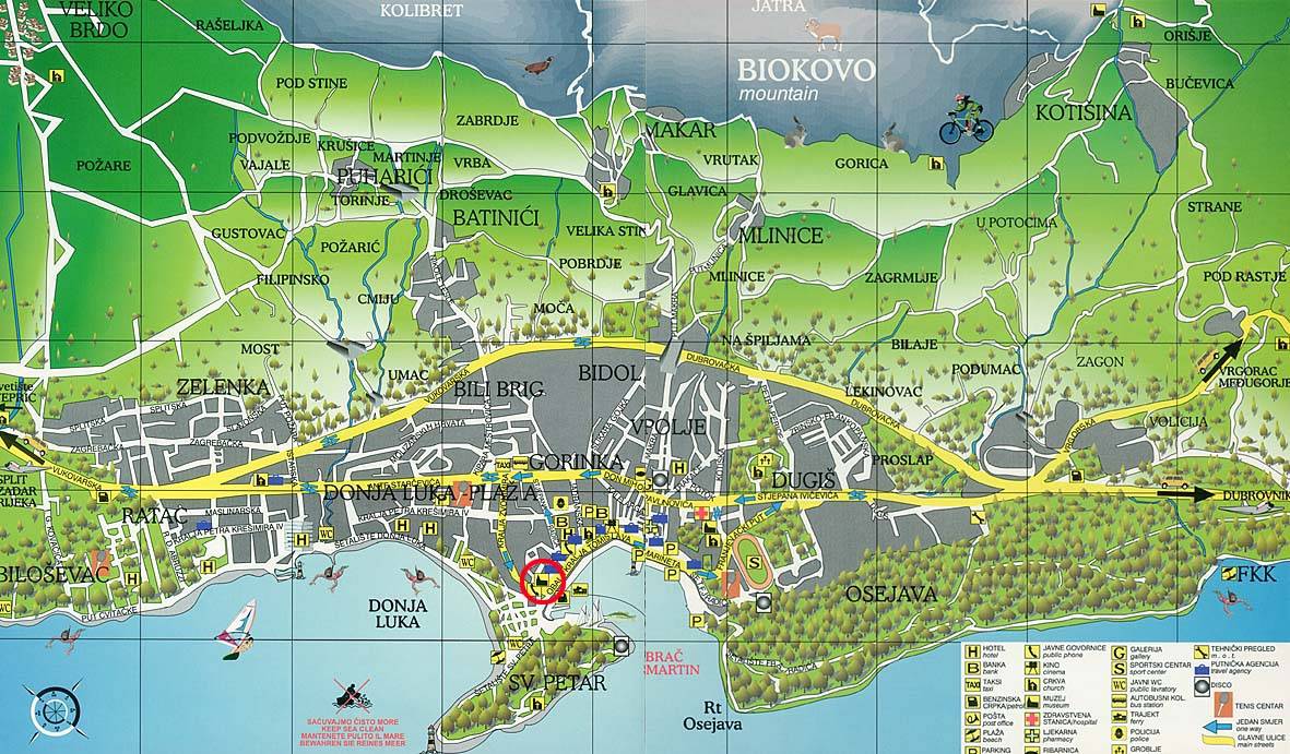 Large Makarska Maps for Free Download and Print | High-Resolution and