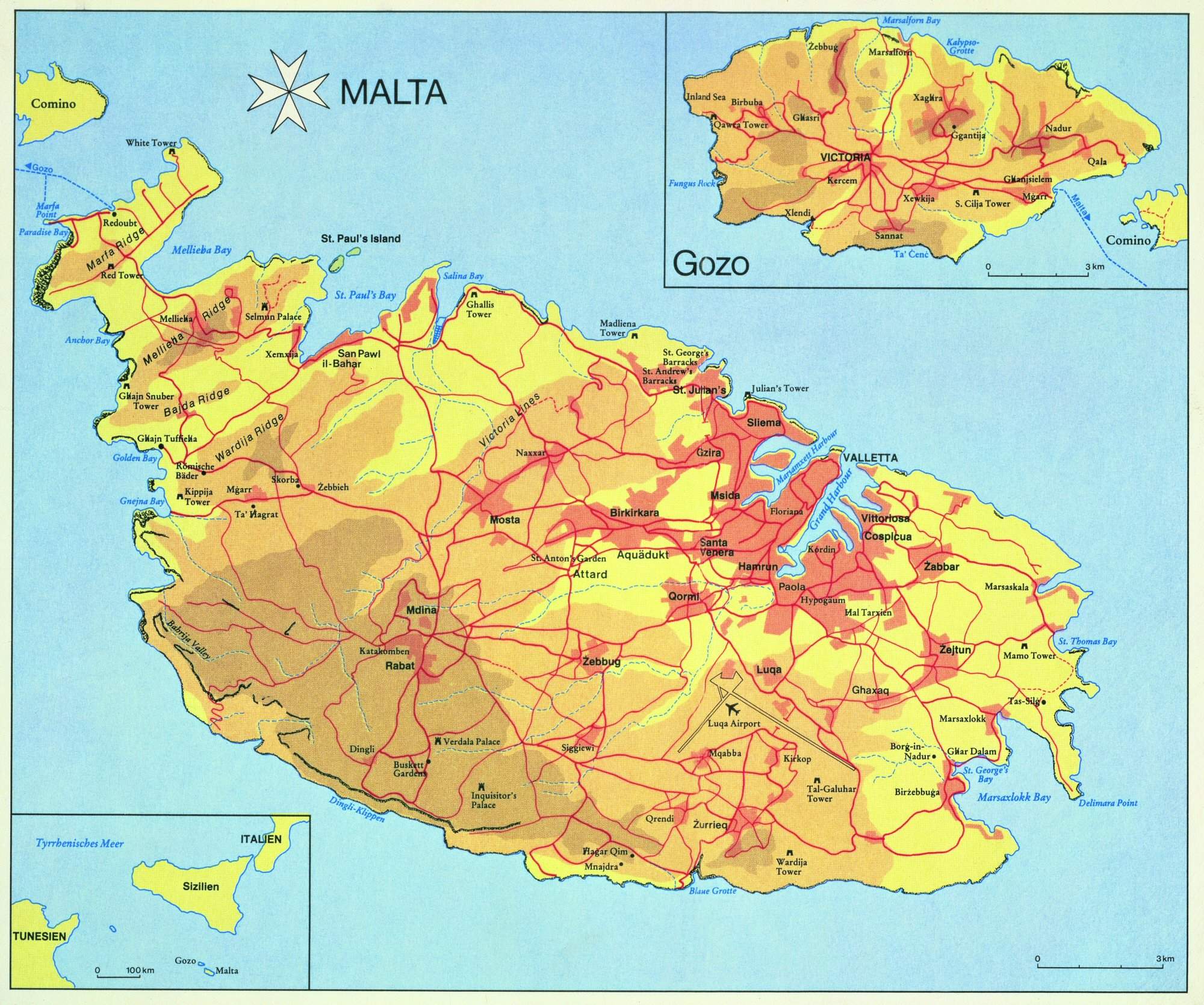 travel maps malta