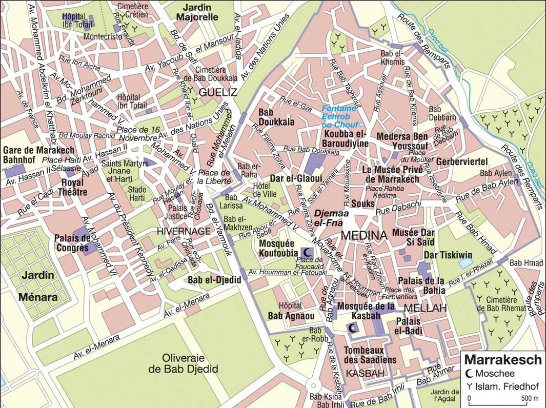 marrakech tourist map pdf