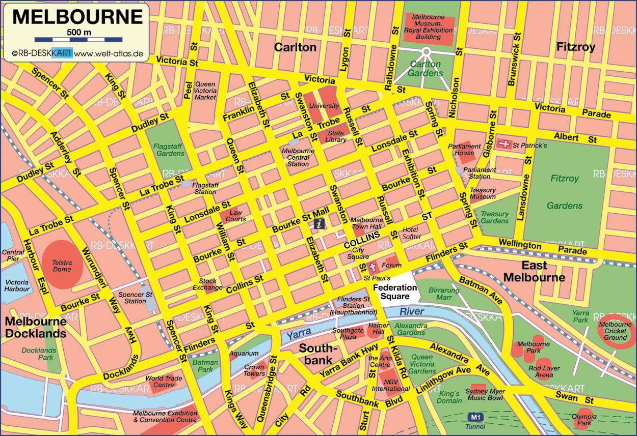 melbourne travel zones map