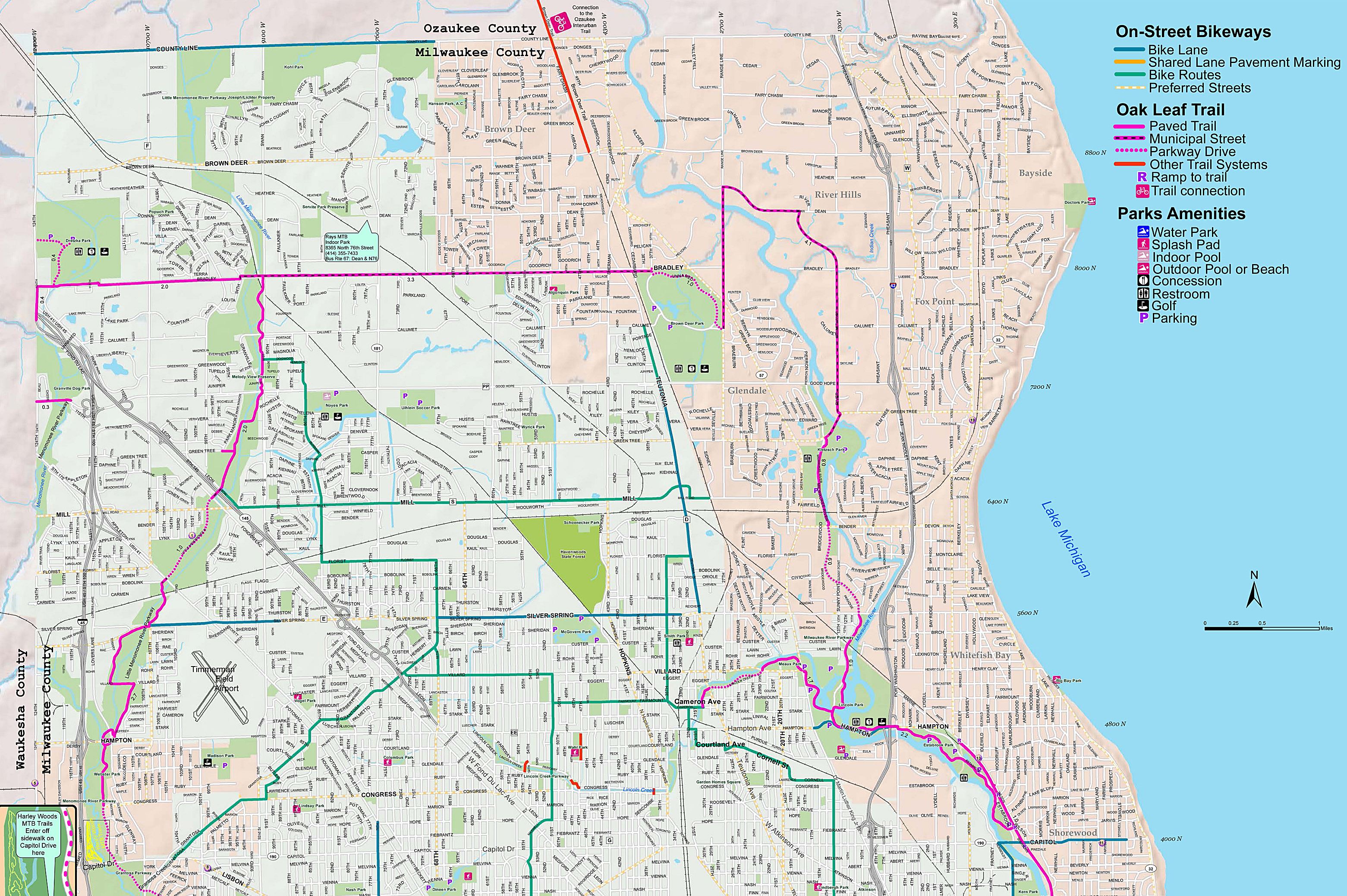 Milwaukee City Street Map