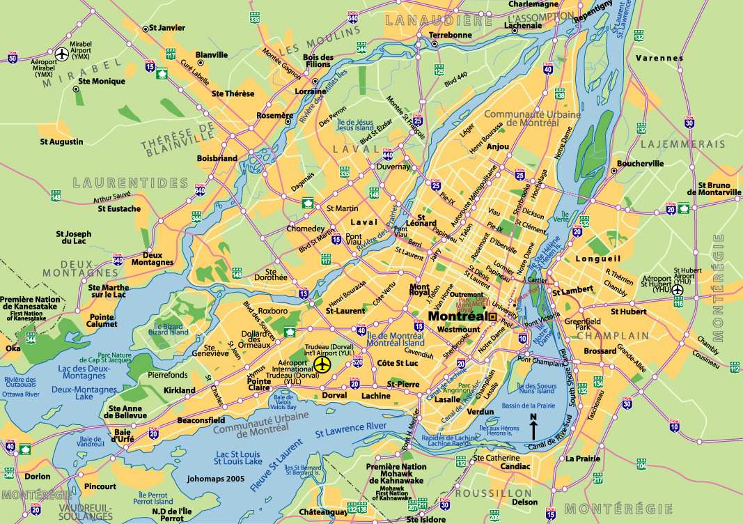 montréal carte