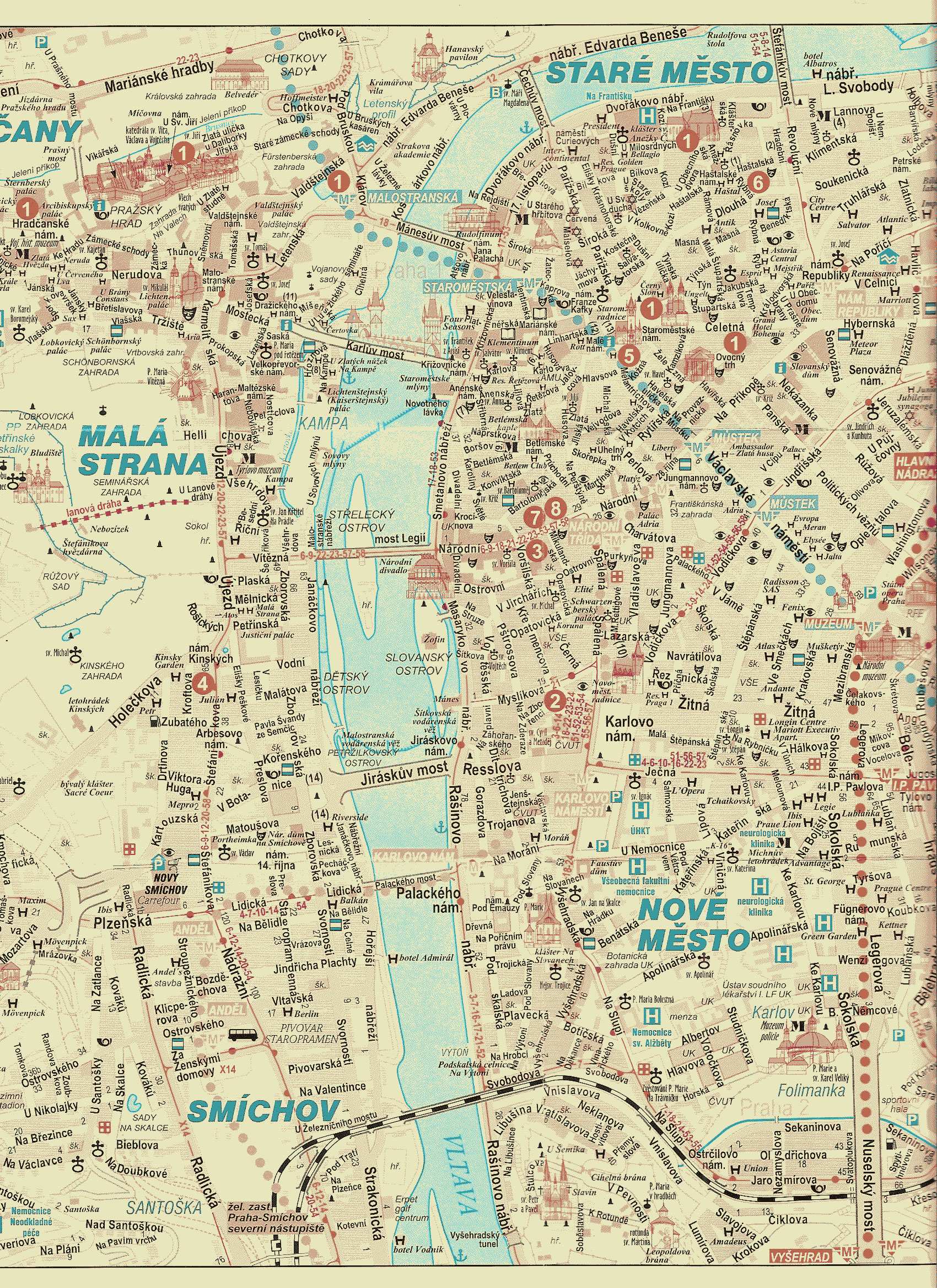 Large Prague Maps For Free Download And Print High Resolution And Detailed Maps