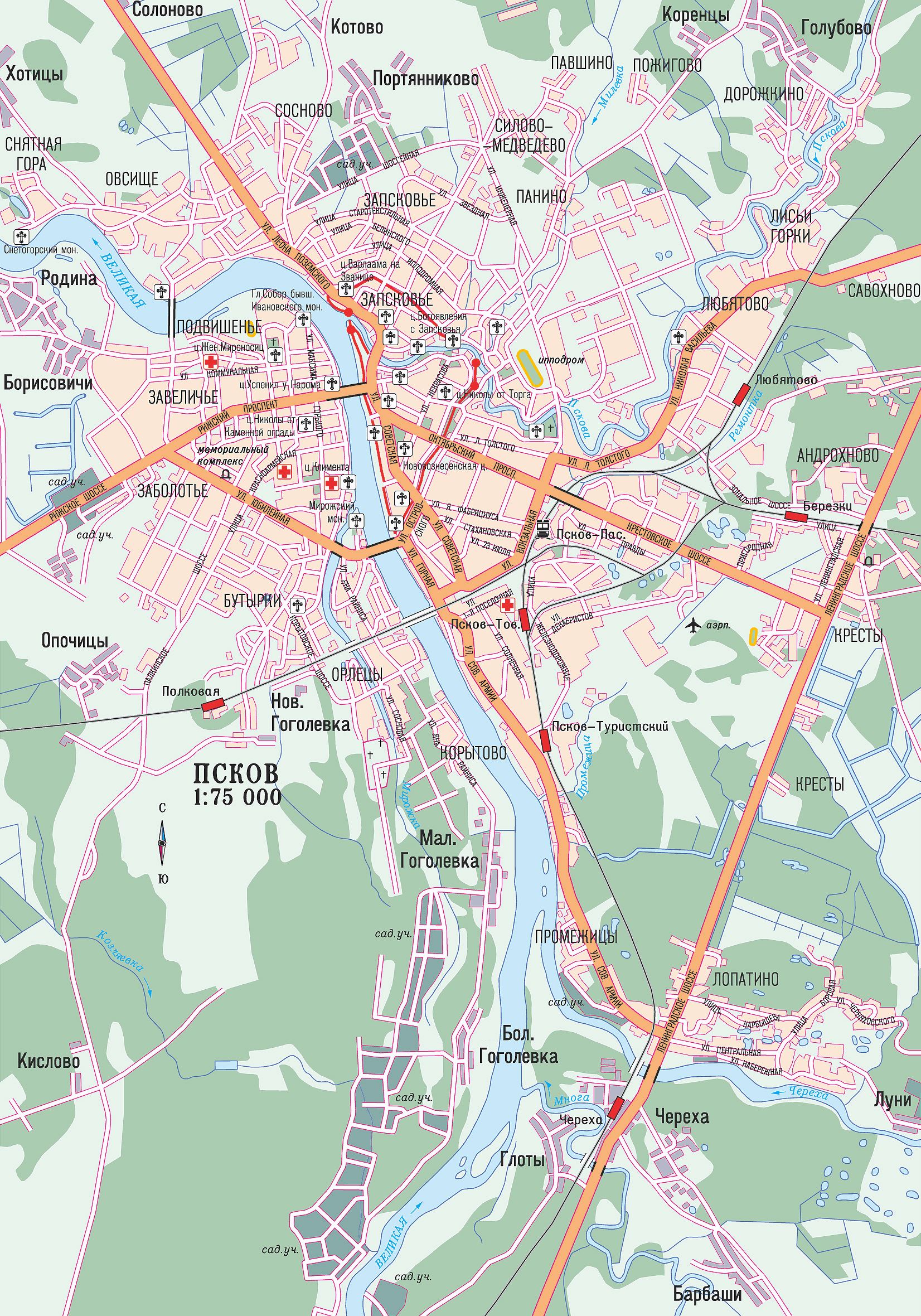 Карта котово с улицами и номерами домов