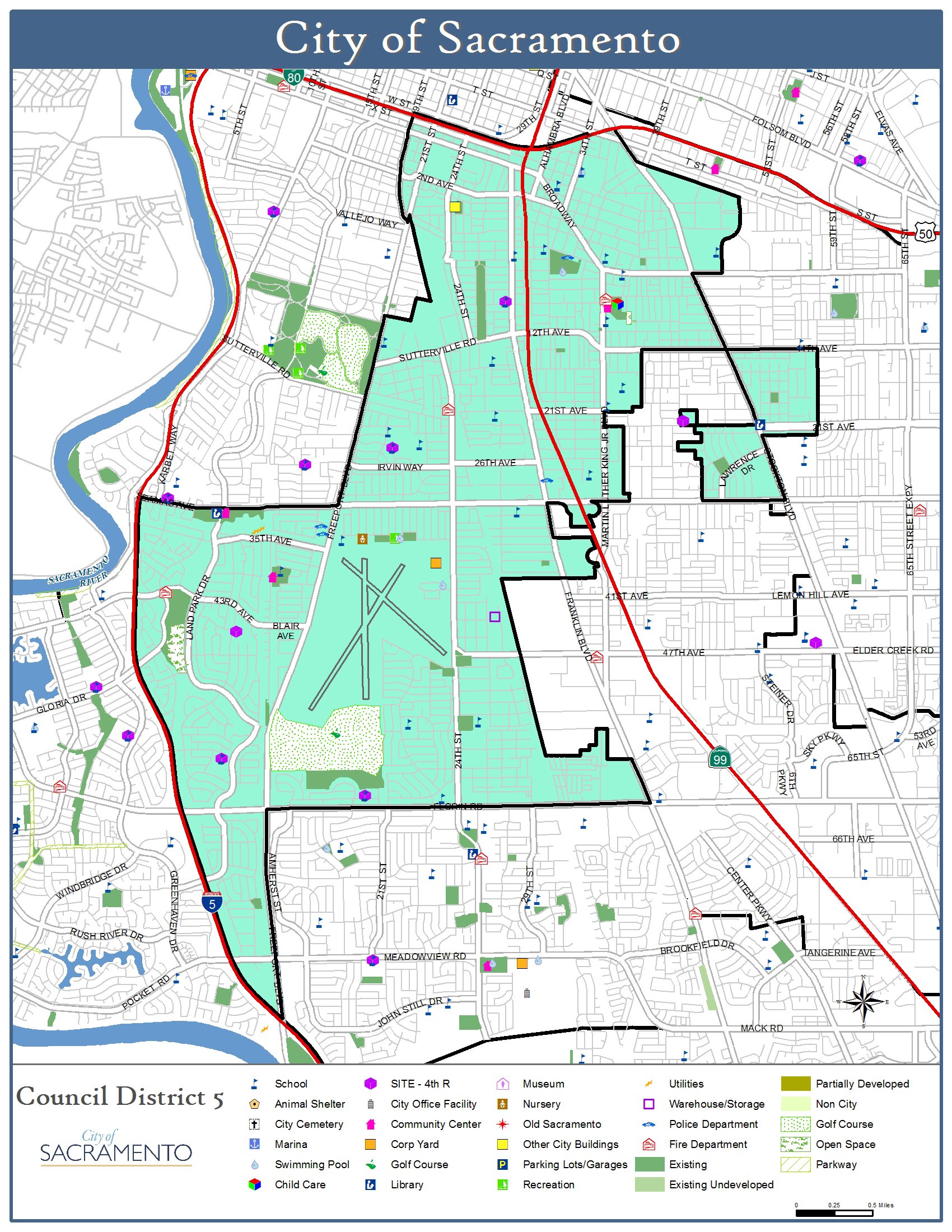 Large Sacramento Maps for Free Download and Print HighResolution and