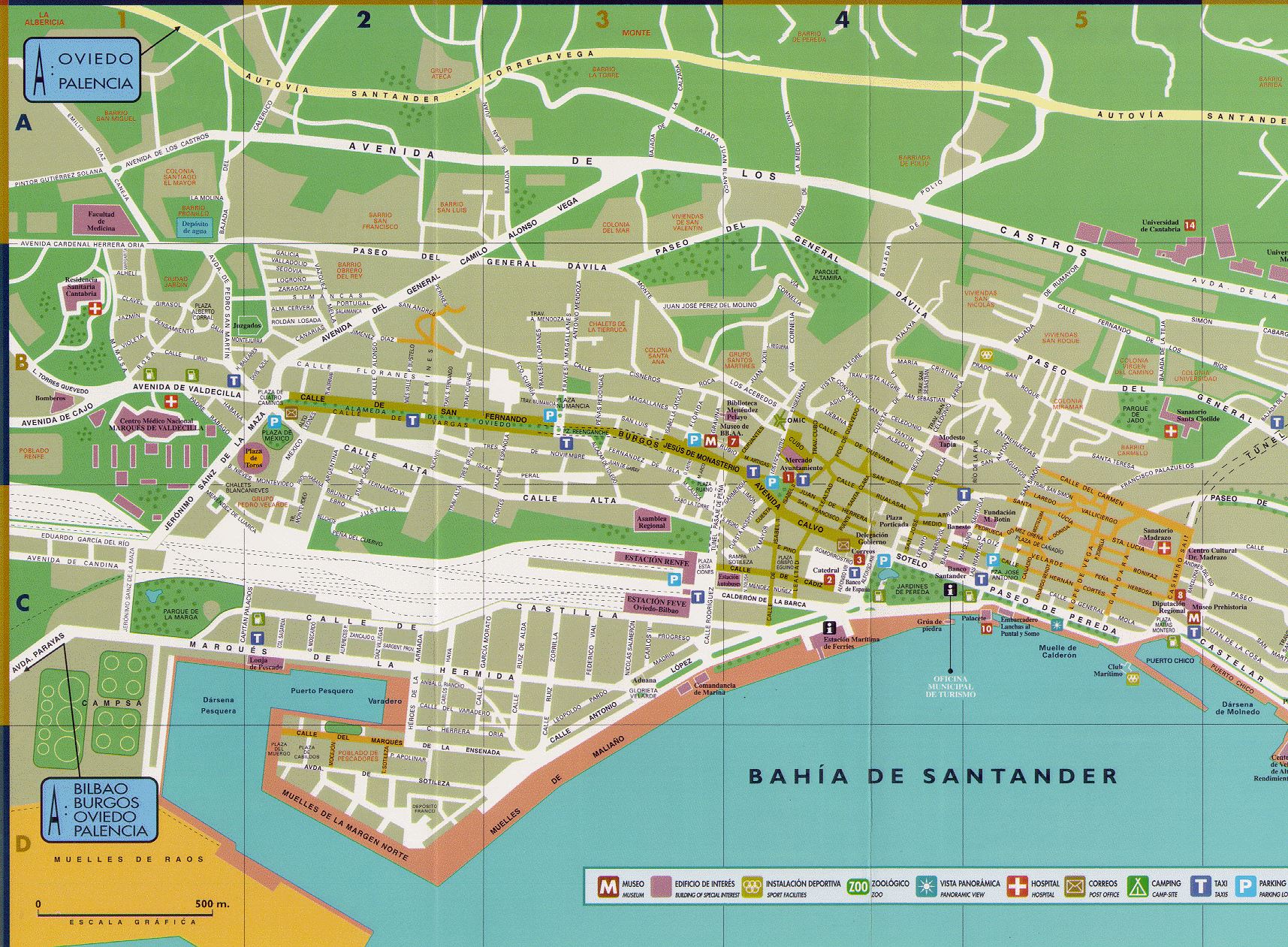 Large Santander Maps for Free Download and Print | High-Resolution and