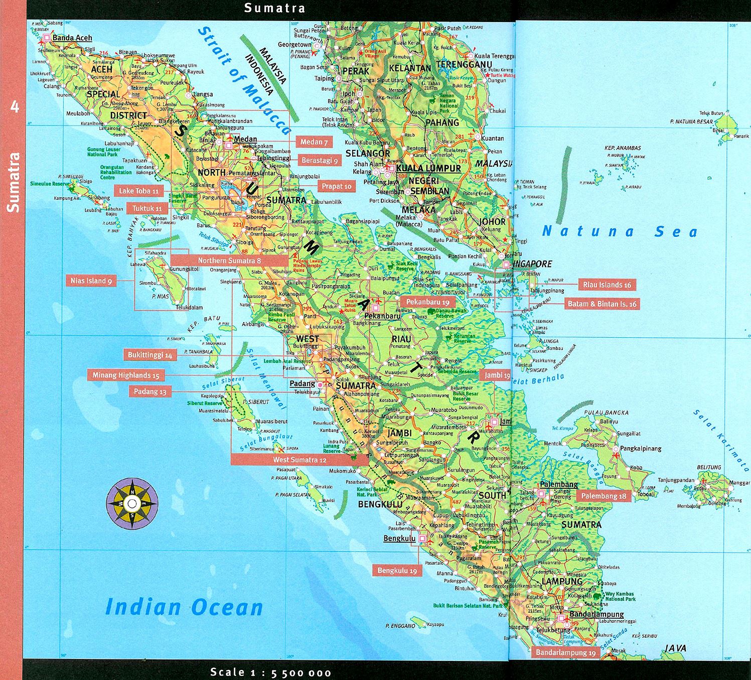 Large Sumatra  Maps for Free Download and Print High 