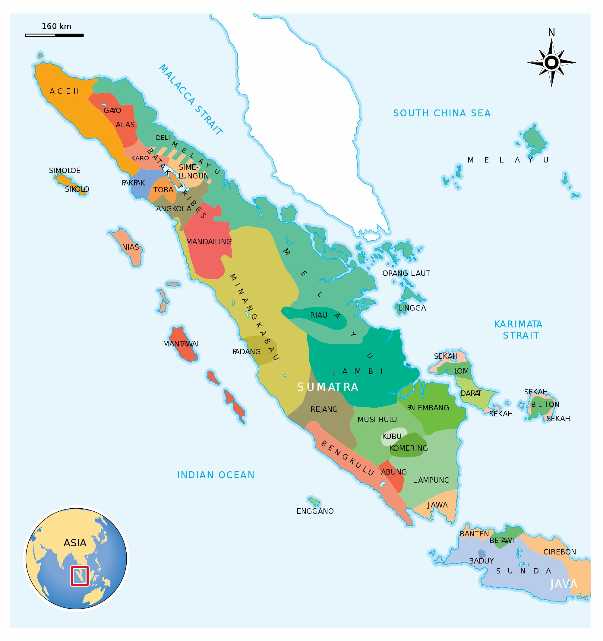 Large Sumatra  Maps for Free Download and Print High 