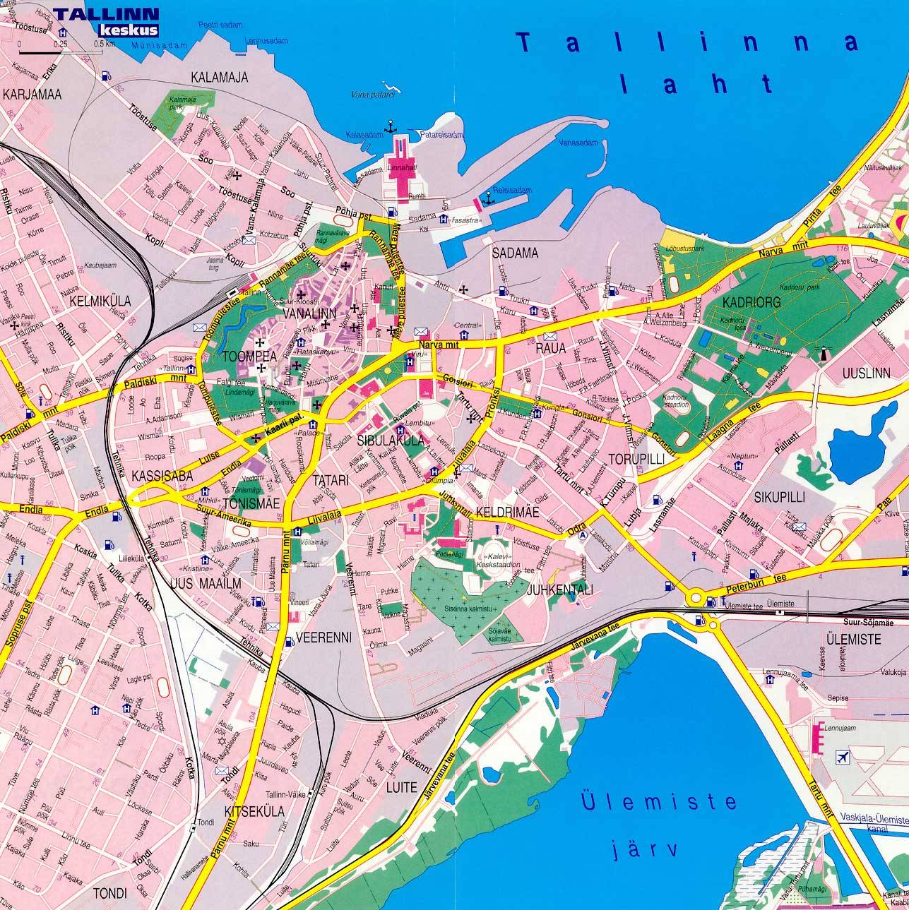 tallinn tourist map