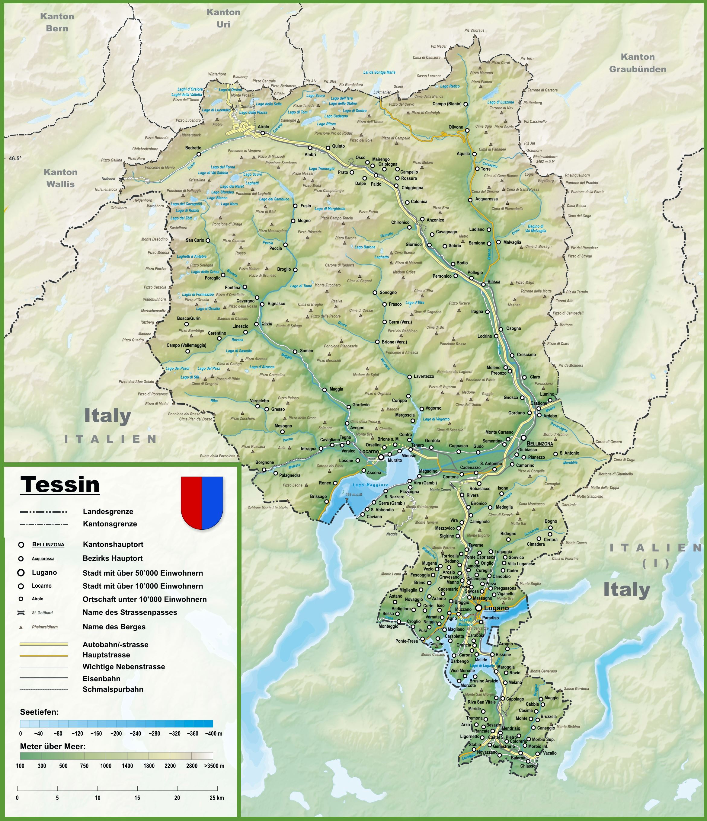 Тичино швейцария на карте пелопоннес