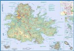 Carte de Île d Antigua