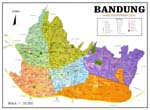 Bandung kaart - OrangeSmile.com