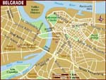 Beograd kaart - OrangeSmile.com