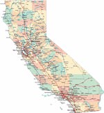 Carte de Californie