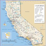 Carte de Californie