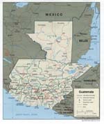 Carte de Le Guatemala