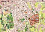 Jerusalem kaart - OrangeSmile.com