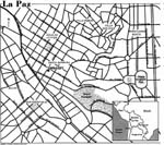 La Paz kaart - OrangeSmile.com