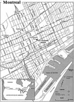 Montreal kaart - OrangeSmile.com