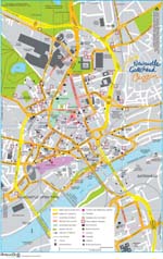 Newcastle kaart - OrangeSmile.com