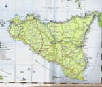 Sicilie kaart - OrangeSmile.com