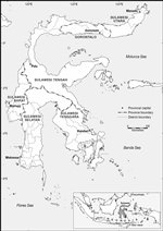 Carte de Sulawesi