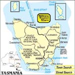 Carte de Tasmanie