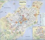 Valletta kaart - OrangeSmile.com